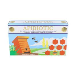 ROBIS Apibiotic 20Amp, Suplemento para el Sistema Respiratorio con Propóleo, Tomillo y Equinácea