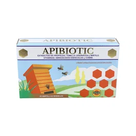 ROBIS Apibiotic 20Amp, Suplemento para el Sistema Respiratorio con Propóleo, Tomillo y Equinácea