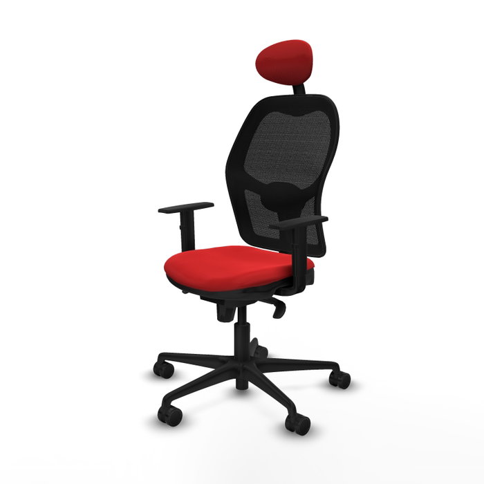 PIQUERAS Y CRESPO Silla de oficina Jorquera Rojo/Negro PIQUERAS Y CRESPO Silla de oficina Jorquera Rojo/Negro