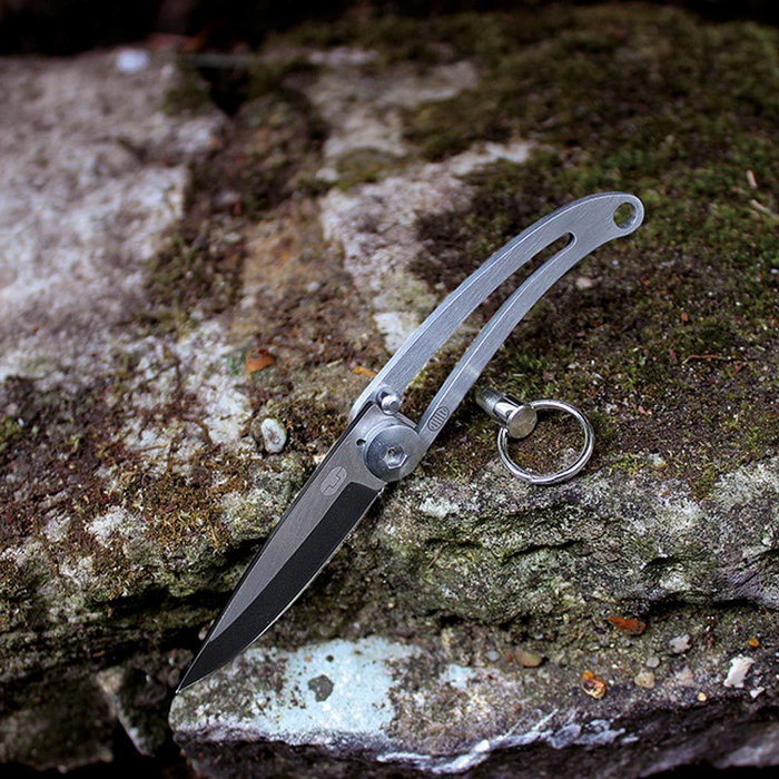 True Navaja Llavero Minimalista Acero Inoxidable 420 Ligera con Pasador de Bloqueo True Navaja Llavero Minimalista Acero Inoxidable 420 Ligera con Pasador de Bloqueo
