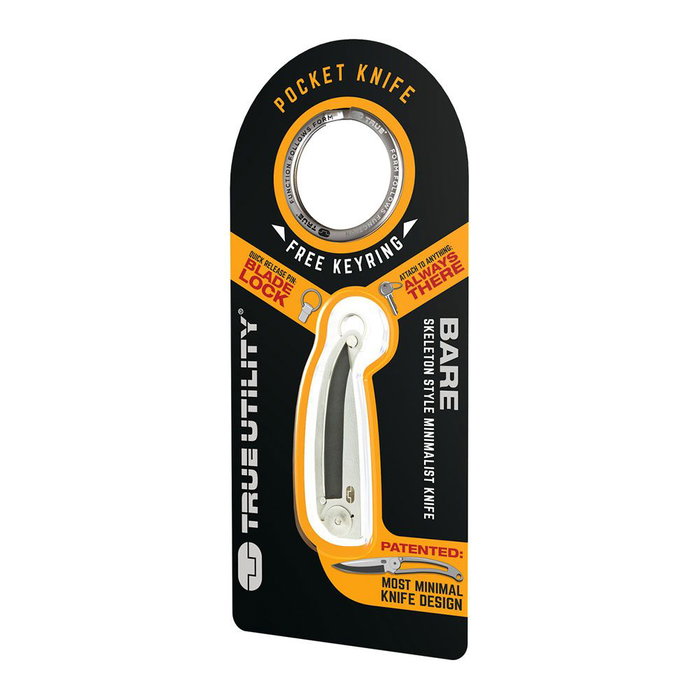 True Navaja Llavero Minimalista Acero Inoxidable 420 Ligera con Pasador de Bloqueo True Navaja Llavero Minimalista Acero Inoxidable 420 Ligera con Pasador de Bloqueo