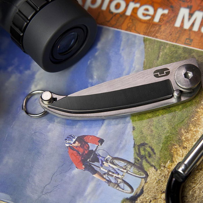 True Navaja Llavero Minimalista Acero Inoxidable 420 Ligera con Pasador de Bloqueo True Navaja Llavero Minimalista Acero Inoxidable 420 Ligera con Pasador de Bloqueo