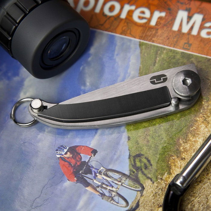 True Navaja Llavero Minimalista Acero Inoxidable 420 Ligera con Pasador de Bloqueo True Navaja Llavero Minimalista Acero Inoxidable 420 Ligera con Pasador de Bloqueo