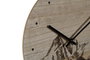 DKD Home Decor Reloj de Pared Estilo Alpino Negro Mdf 30 x 1.5 x 30 cm