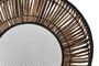 DKD Home Decor Macetero Balines Natural Negro Ratan y Metal 50 x 25.4 x 50 cm Set de 2