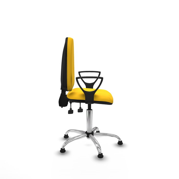 PIQUERAS Y CRESPO Silla de oficina Aýna Amarillo con Brazos Fijos