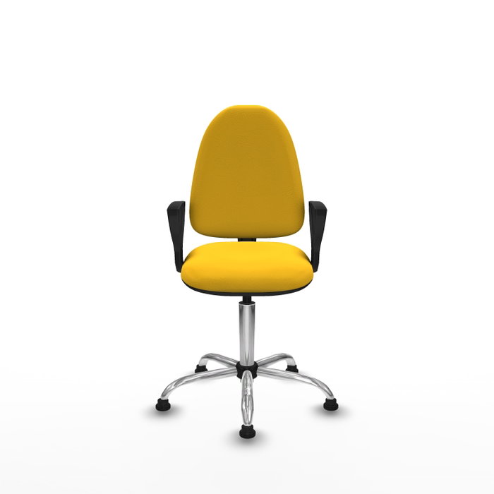 PIQUERAS Y CRESPO Silla de oficina Aýna Amarillo con Brazos Fijos