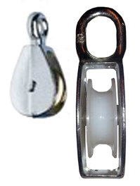 AVL Polea Simple Ojo Rígido Rueda Nylon 50 mm (Caja de 10)