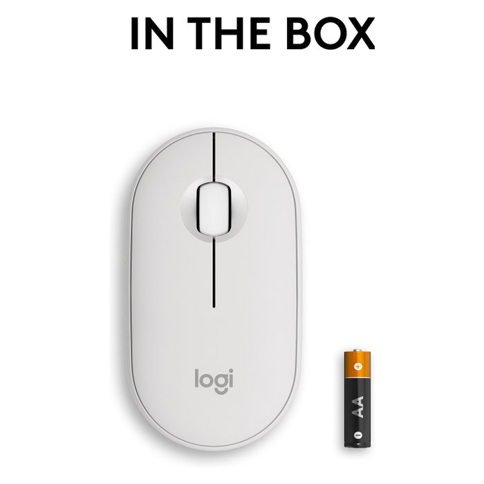 Logitech Pebble Mouse 2 M350s Blanco Logitech Pebble Mouse 2 M350s Blanco