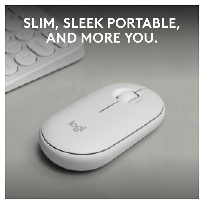 Logitech Pebble Mouse 2 M350s Blanco Logitech Pebble Mouse 2 M350s Blanco