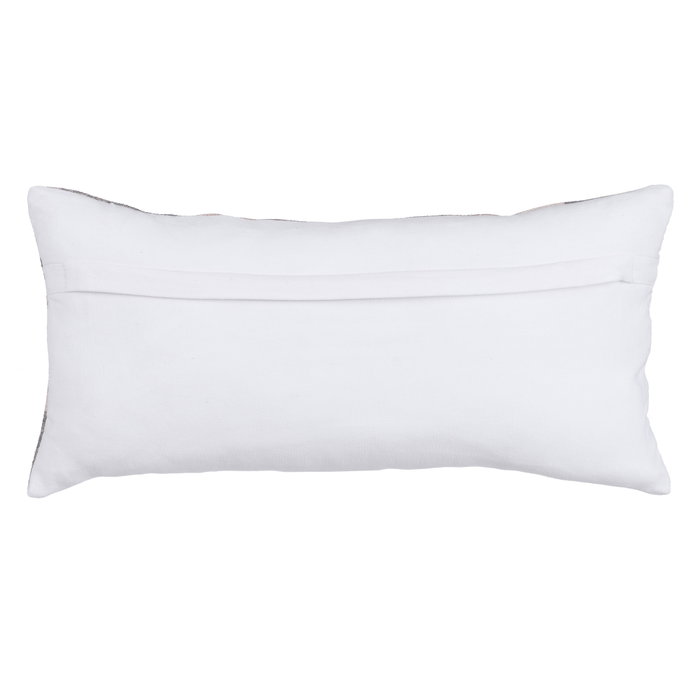 Cojín Gris-Rosa Algodón Decoración 30 X 60 cm (Set de 2) Cojín Gris-Rosa Algodón Decoración 30 X 60 cm (Set de 2)