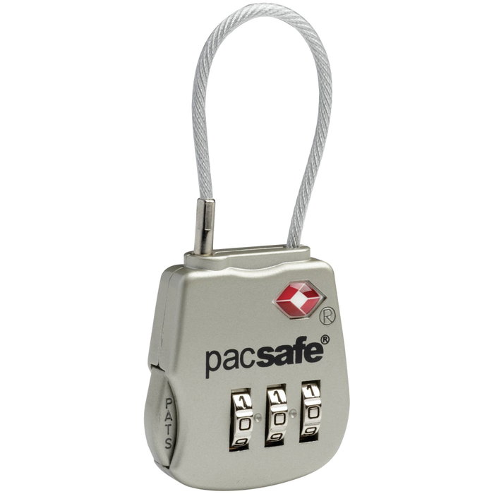Pacsafe Prosafe 800 TSA Candado de Combinación Plata Pacsafe Prosafe 800 TSA Candado de Combinación Plata
