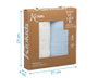 KioKids Set de 2 Muselinas Petit Moments Azul, Blanco y Estampado 120x120 cm
