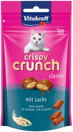 Vitakraft Crispy Crunch Salmón Gato 8x60gr Snack Crujiente Omega 3 y 6