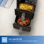 Philips Serie 4000 Freidora de Aire NA461/00 Airfryer Vertical Duo, 10 L Doble Depósito, 2750 W, Negro