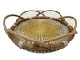 DKD Home Decor Bandeja de Decoración Ratan Seagrass 40x40x8 Natural/Beige