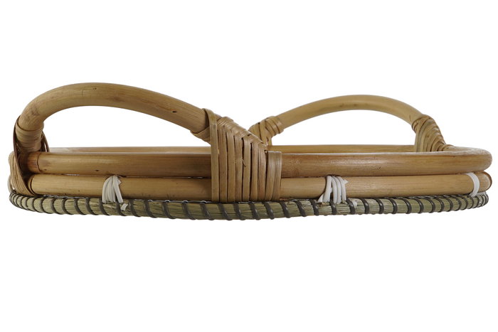 DKD Home Decor Bandeja de Decoración Ratan Seagrass 40x40x8 Natural/Beige DKD Home Decor Bandeja de Decoración Ratan Seagrass 40x40x8 Natural/Beige