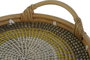 DKD Home Decor Bandeja de Decoración Ratan Seagrass 40x40x8 Natural/Beige