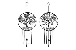 DKD Home Decor Decoración Colgante Tradicional Negro Metal 4 x 96 x 40 cm (4 Unidades)