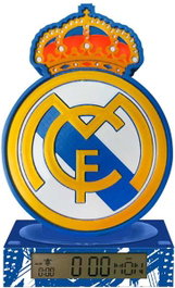 Kids Euroswan - Lámpara 3D Real Madrid con Alarma y Despertador, Edad 3-99 años