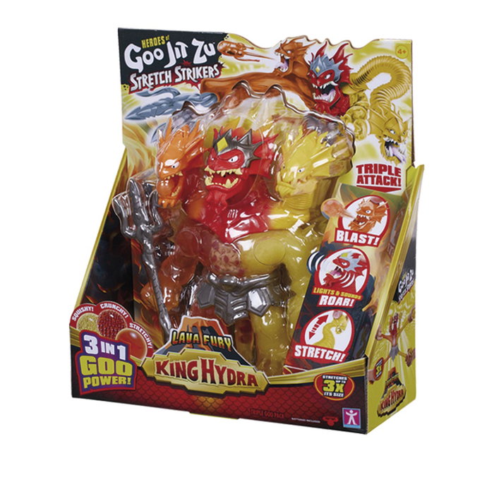 Character Goo Jit Zu King Hydra Lava Fury Co42948 Figura con Luces y Sonido