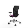PIQUERAS Y CRESPO Silla de oficina Motilla con mecanismo Sincro/Traslack Morado y Negro