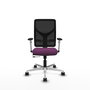 PIQUERAS Y CRESPO Silla de oficina Motilla con mecanismo Sincro/Traslack Morado y Negro