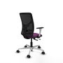 PIQUERAS Y CRESPO Silla de oficina Motilla con mecanismo Sincro/Traslack Morado y Negro