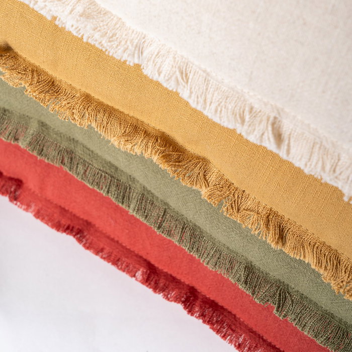 Cojín Teja 70% Algodón / 30% Lino 60 X 60 cm Cojín Teja 70% Algodón / 30% Lino 60 X 60 cm