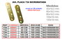 AVL PLACA 734-120 BICROMATADA