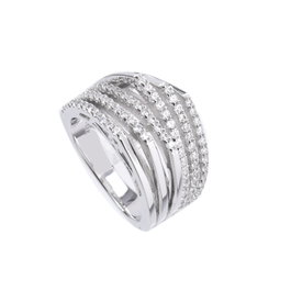 Diamonfire Anillo de Plata con Circonitas Talla 16,5