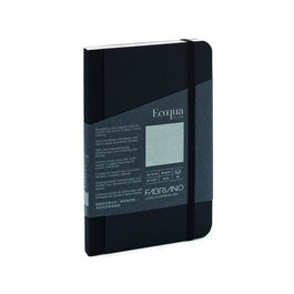 Fabriano Ecoqua Plus Cuaderno de Tela Negro 9x14 80 hojas