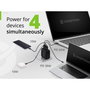 Conceptronic ALTHEA18B Cargador GaN 100W 4 Puertos (3x USB-C, 1x USB-A) Negro