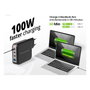 Conceptronic ALTHEA18B Cargador GaN 100W 4 Puertos (3x USB-C, 1x USB-A) Negro