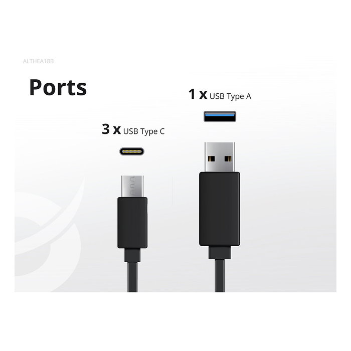 Conceptronic ALTHEA18B Cargador GaN 100W 4 Puertos (3x USB-C, 1x USB-A) Negro Conceptronic ALTHEA18B Cargador GaN 100W 4 Puertos (3x USB-C, 1x USB-A) Negro