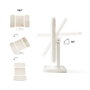 Innovagoods Espejo Tríptico Plegable de Sobremesa con Aumento y Luz LED Recargable
