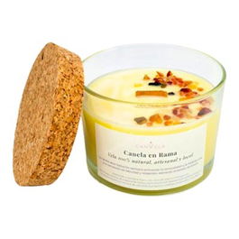 CANVELA Vela Perfumada Canela En Rama con Aceites Esenciales de Canela