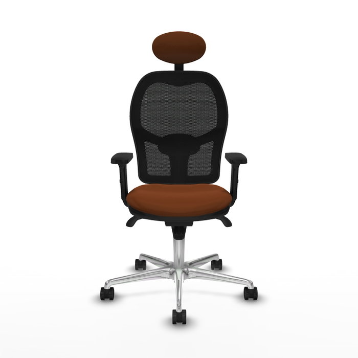 PIQUERAS Y CRESPO Silla de oficina Jorquera con mecanismo Sincro, Marrón y Negro PIQUERAS Y CRESPO Silla de oficina Jorquera con mecanismo Sincro, Marrón y Negro