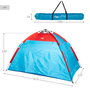 Paravientos y carpa de playa para 4 personas con suelo, puerta y ventanas