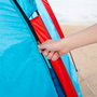 Paravientos y carpa de playa para 4 personas con suelo, puerta y ventanas