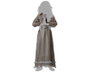 Disfraz Vestido Largo Comunión Niña 5-6 Años Gris Poliéster