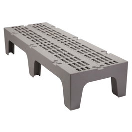 CAMBRO Banquillo ranurado de almacenaje 52 x 152 x 30 cm Gris moteado