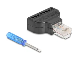 DeLOCK 90654 Adaptador RJ45 a bloque de terminales de 8 pines Cat5e
