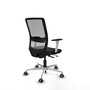 PIQUERAS Y CRESPO Silla de oficina Haches con mecanismo Sincro/Traslack Negro y Gris