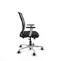 PIQUERAS Y CRESPO Silla de oficina Haches con mecanismo Sincro/Traslack Negro y Gris