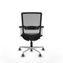 PIQUERAS Y CRESPO Silla de oficina Haches con mecanismo Sincro/Traslack Negro y Gris