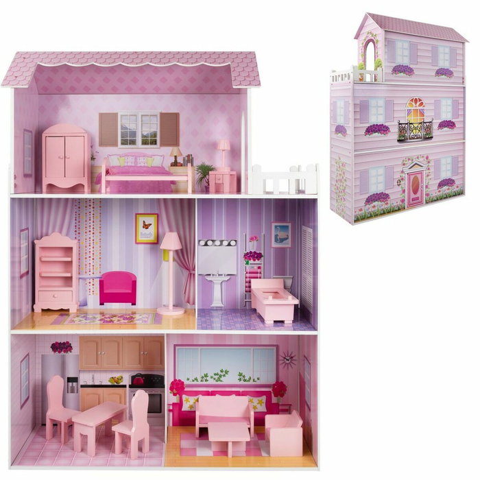 Color Baby Casa de muñecas de madera 80X31X112 Cm