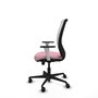 PIQUERAS Y CRESPO Silla de oficina Zulema Rosa con Malla Blanca