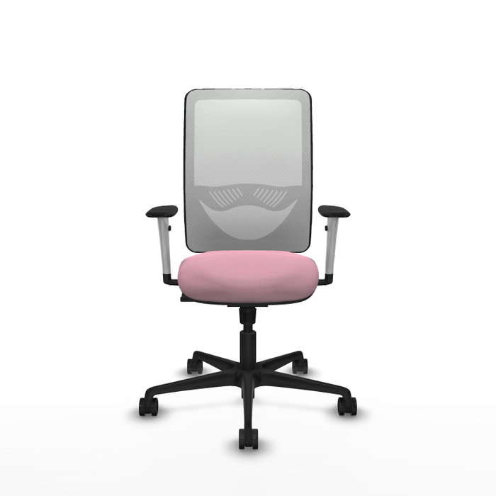 PIQUERAS Y CRESPO Silla de oficina Zulema Rosa con Malla Blanca PIQUERAS Y CRESPO Silla de oficina Zulema Rosa con Malla Blanca
