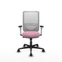 PIQUERAS Y CRESPO Silla de oficina Zulema Rosa con Malla Blanca